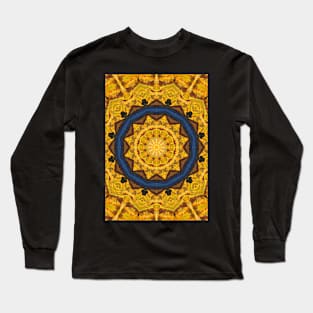 Gold Star Blue Ring Symbol Long Sleeve T-Shirt